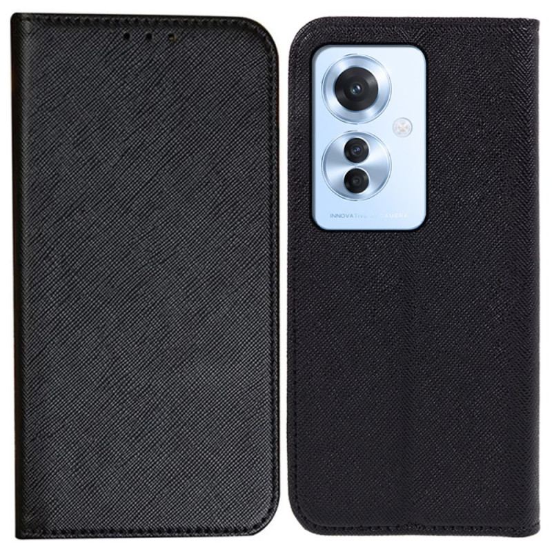 Flip Kotelot Oppo Reno 11f 5g Tekstury Krzyżowe