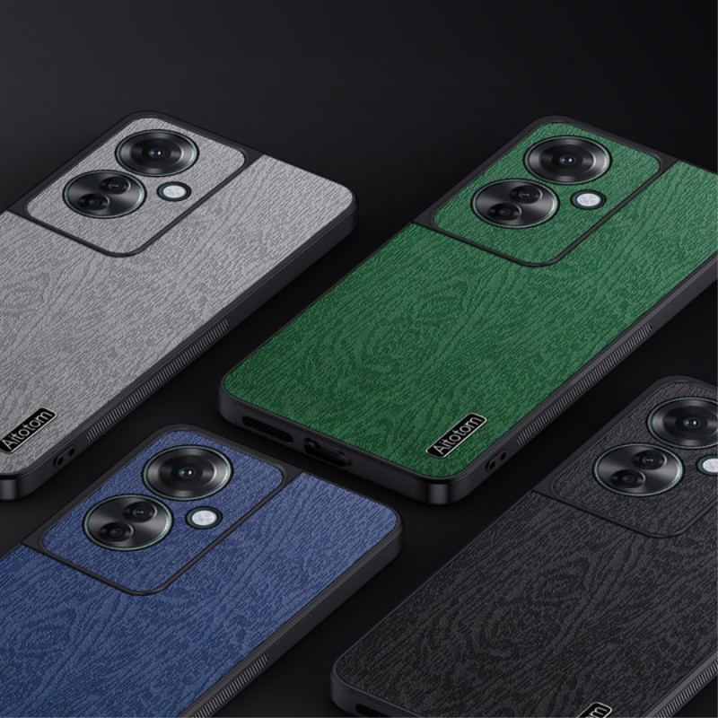 Futerały Oppo Reno 11f 5g Etui Na Telefon Sztuczna Skóra Z Efektem Drewna