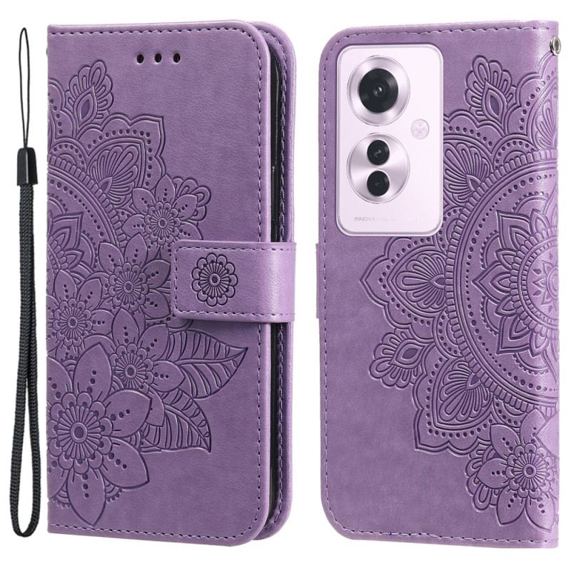 Pokrowce Oppo Reno 11f 5g Adrukowany Kwiatowy Wzór