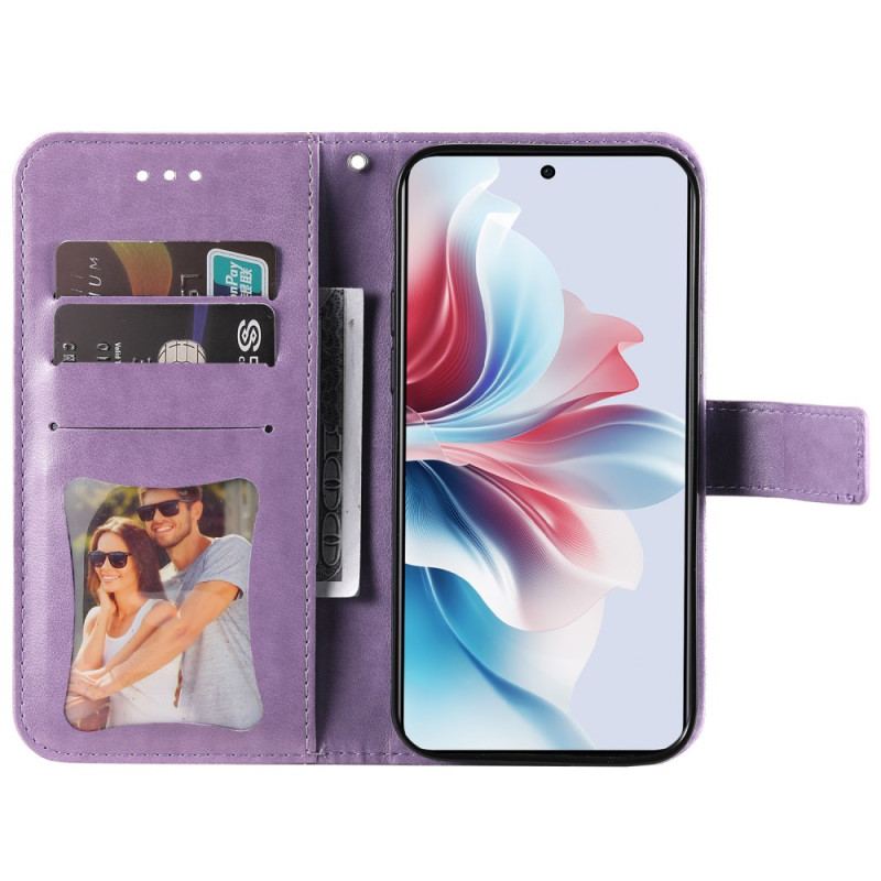 Pokrowce Oppo Reno 11f 5g Adrukowany Kwiatowy Wzór