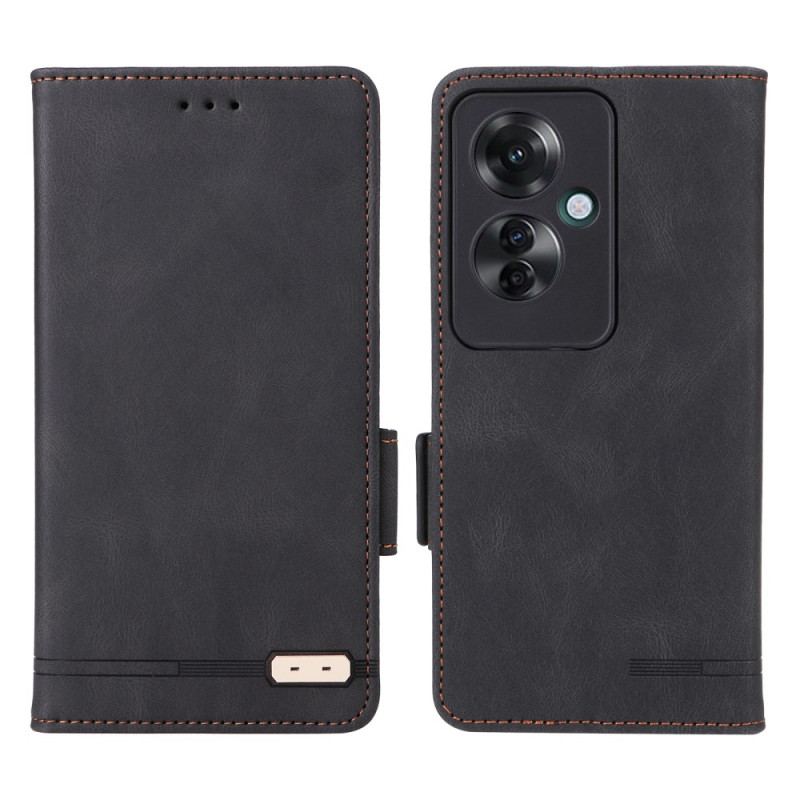 Skórzany Futerał Oppo Reno 11f 5g Etui Na Telefon Styl Retro