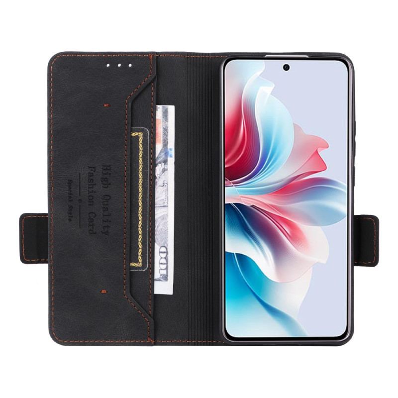 Skórzany Futerał Oppo Reno 11f 5g Etui Na Telefon Styl Retro