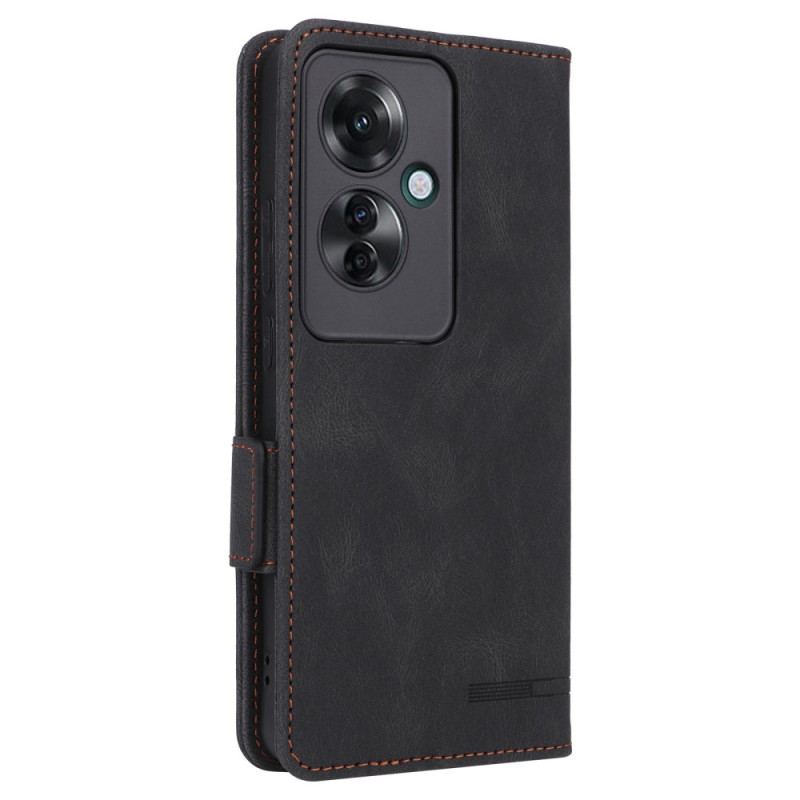 Skórzany Futerał Oppo Reno 11f 5g Etui Na Telefon Styl Retro