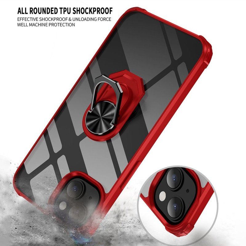 Etui do iPhone 14 Plus Przezroczysty Z Pierścieniem Podtrzymującym