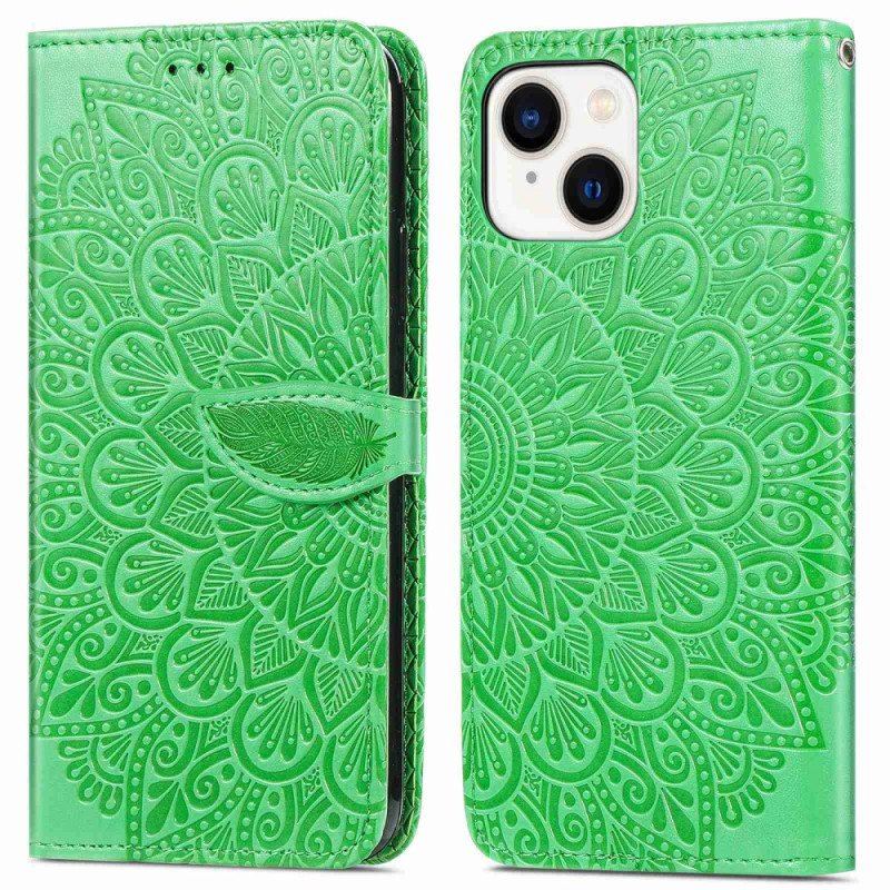 Etui Folio do iPhone 14 Plus Plemienne Liście