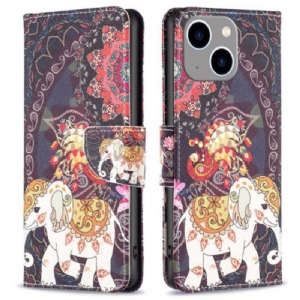 Etui Folio do iPhone 14 Plus Plemienny Słoń