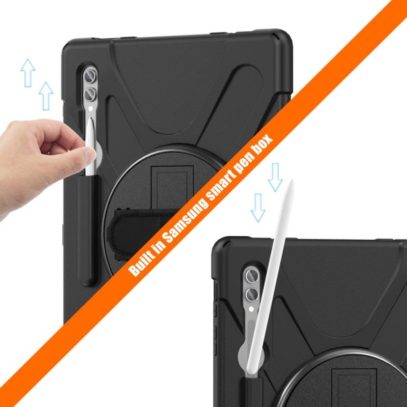 Etui Samsung Galaxy Tab S9 Ultra Potrójny Pasek Ochronny I Wsparcie