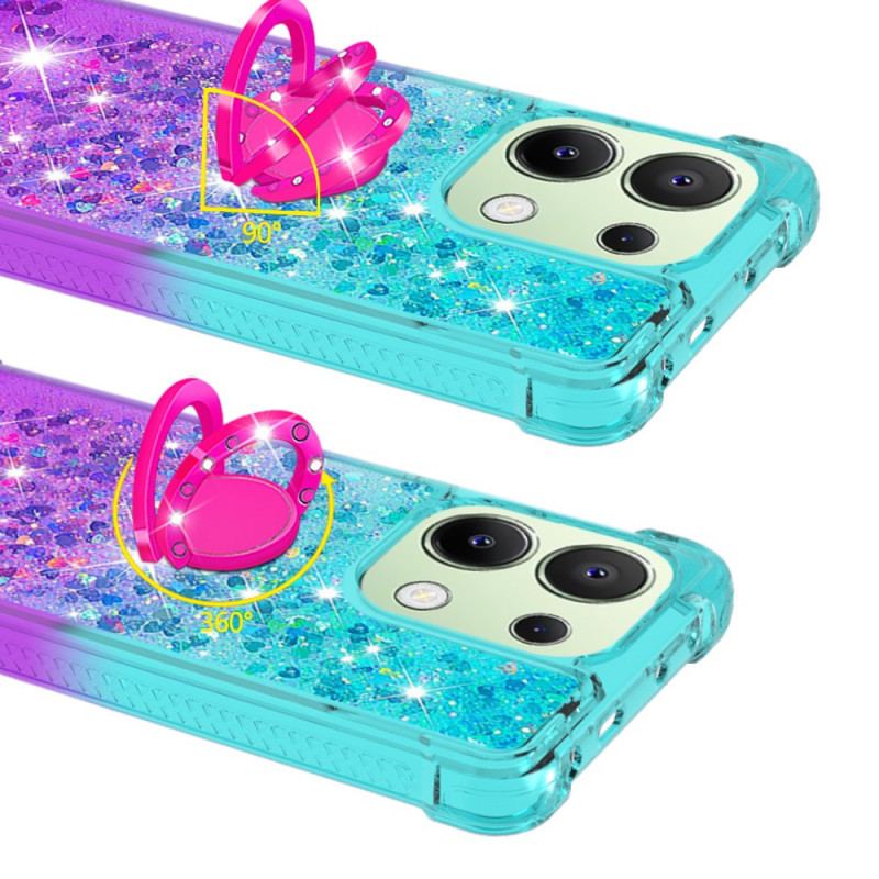 Etui Do Xiaomi Redmi Note 13 4g Brokatowy Uchwyt Na Pierścionek