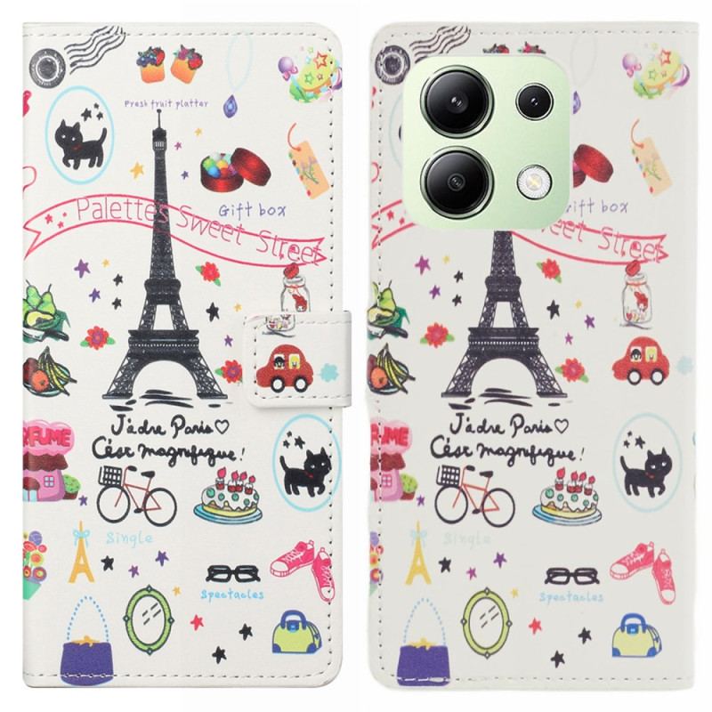 Etui Folio Do Xiaomi Redmi Note 13 4g Kocham Paryż