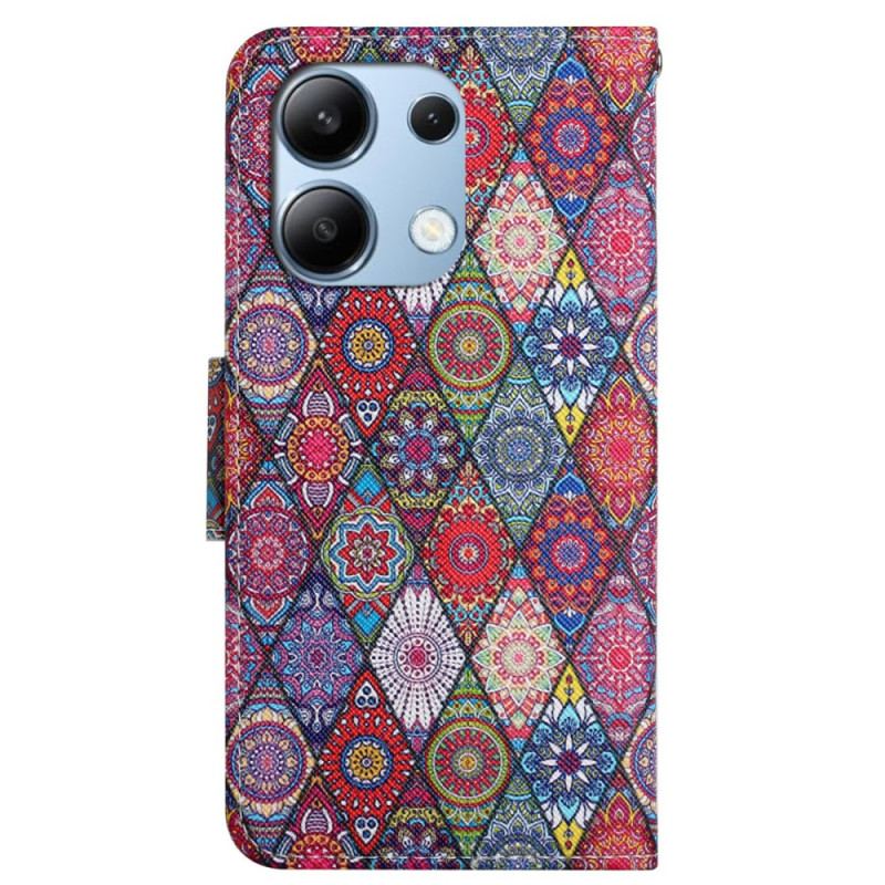 Etui Folio Xiaomi Redmi Note 13 4g Kalejdoskop Na Smyczy Etui Ochronne