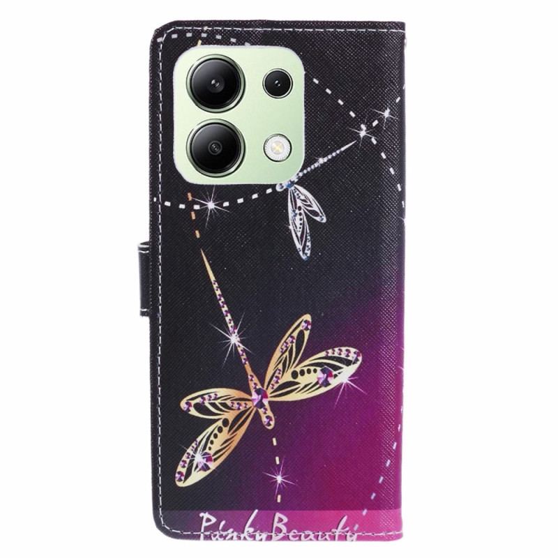 Etui Folio Xiaomi Redmi Note 13 4g Ważki Na Pasku