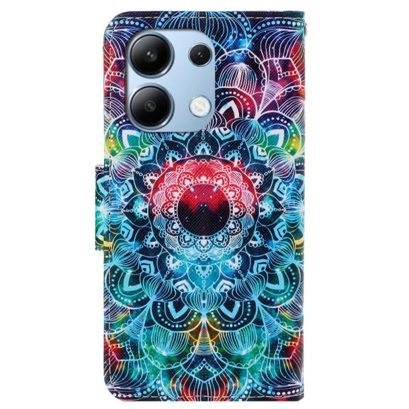 Etui Folio Xiaomi Redmi Note 13 4g Wzór Paska Z Mandalą