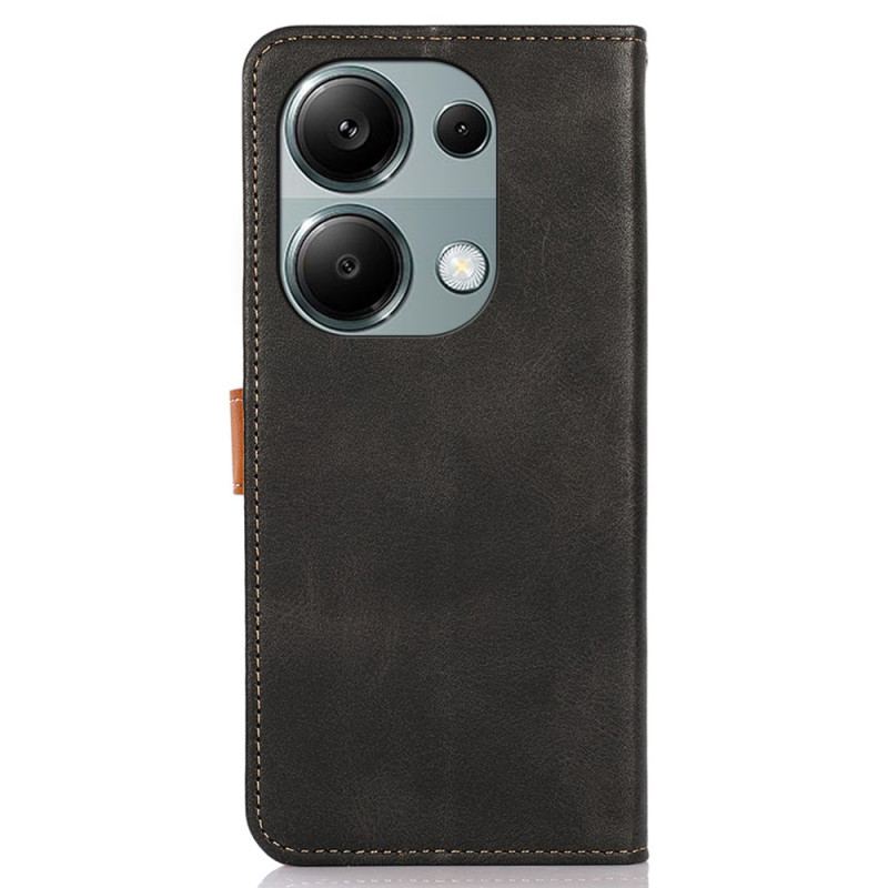 Etui Folio Xiaomi Redmi Note 13 4g Złota Zapinka Khazneh