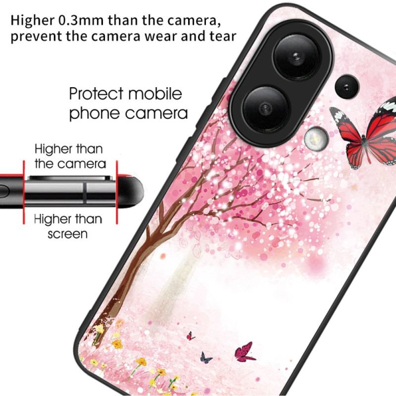 Etui Xiaomi Redmi Note 13 4g Kwiaty Wiśni Ze Szkła Hartowanego Etui Ochronne