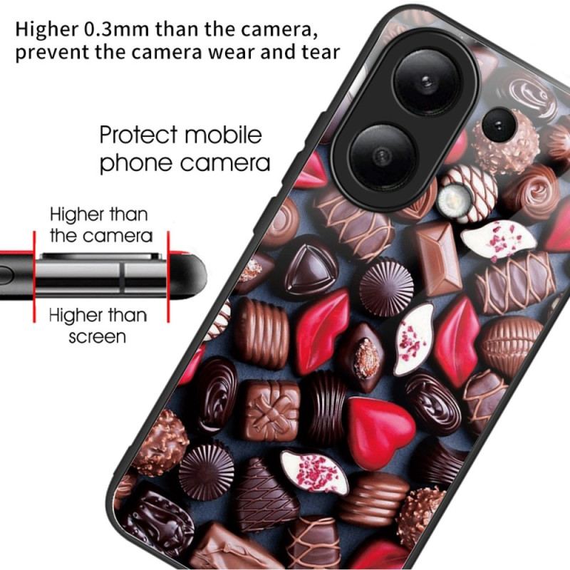 Etui Xiaomi Redmi Note 13 4g Szkło Hartowane CZekoladowe Etui Ochronne
