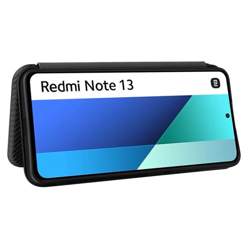 Flip Kotelot Xiaomi Redmi Note 13 4g Włókno Węglowe Etui Ochronne