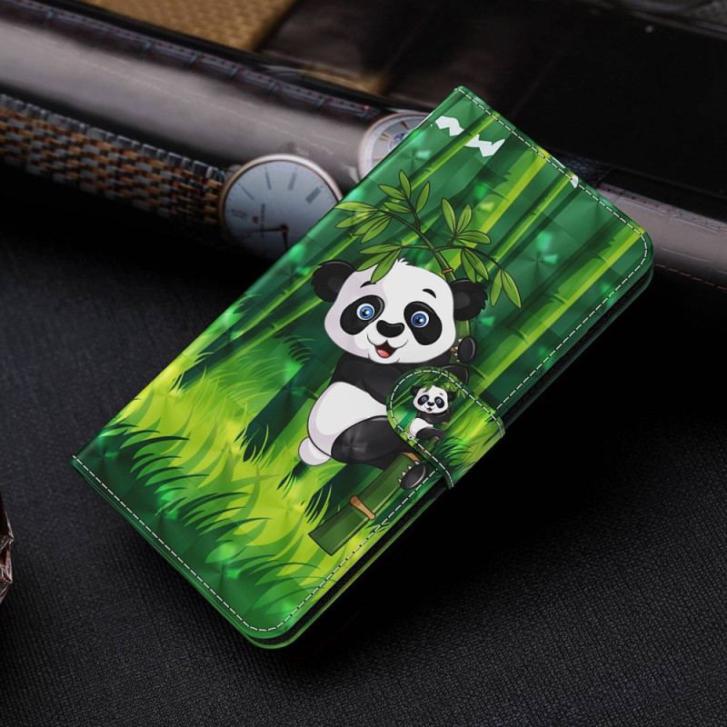 Pokrowce Xiaomi Redmi Note 13 4g Panda Bambusowa Z Paskiem
