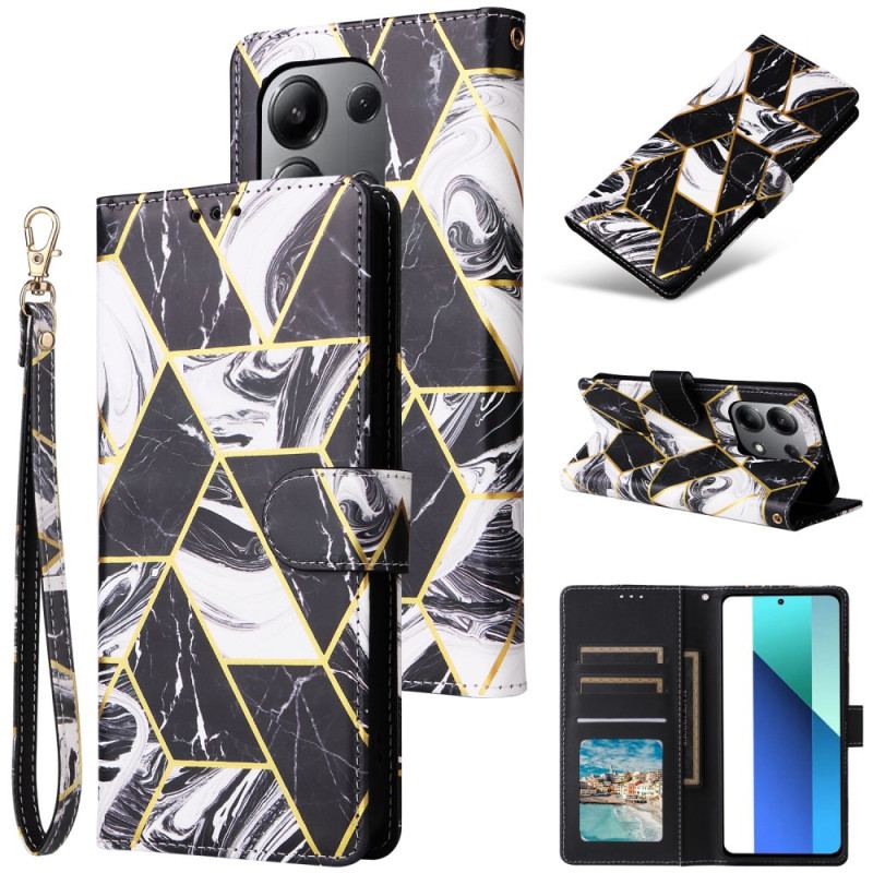 Pokrowce Xiaomi Redmi Note 13 4g Styl Marmurkowy Z Paskiem