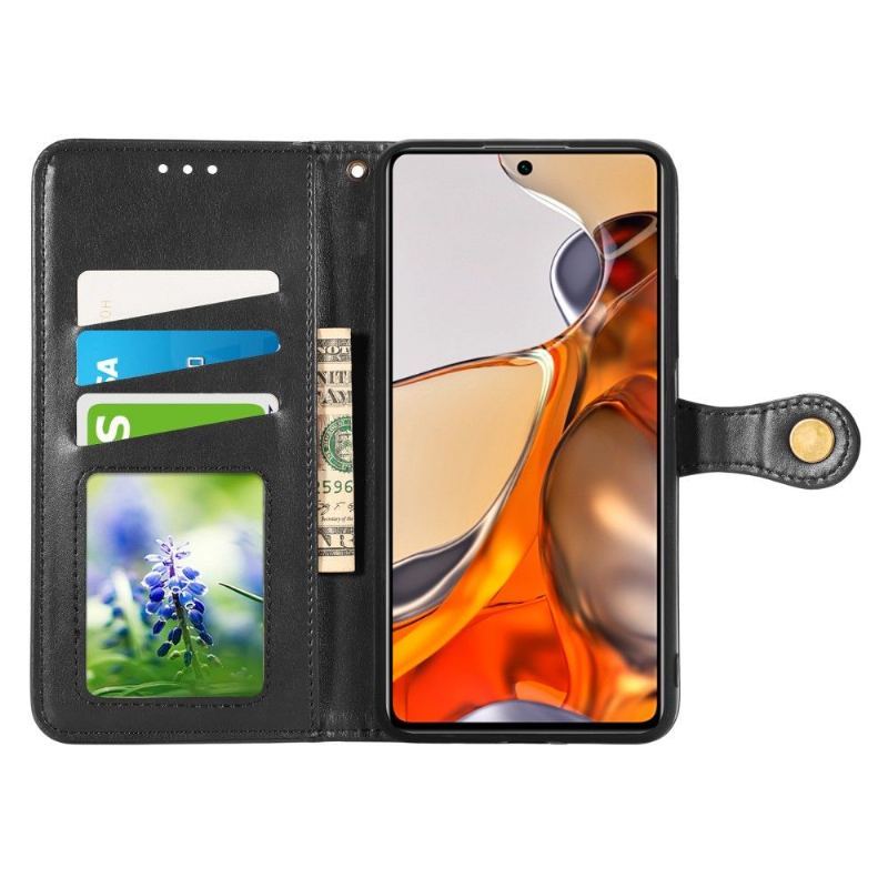 Etui Folio do Xiaomi 11T / 11T Pro Indila Etui Na Karty Ze Sztucznej Skóry