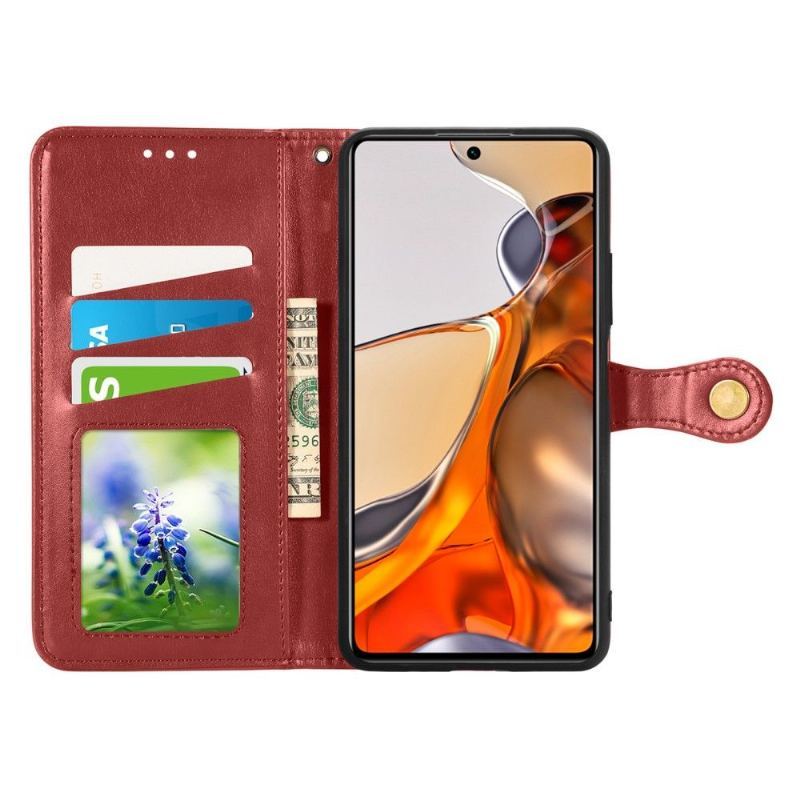 Etui Folio do Xiaomi 11T / 11T Pro Indila Etui Na Karty Ze Sztucznej Skóry