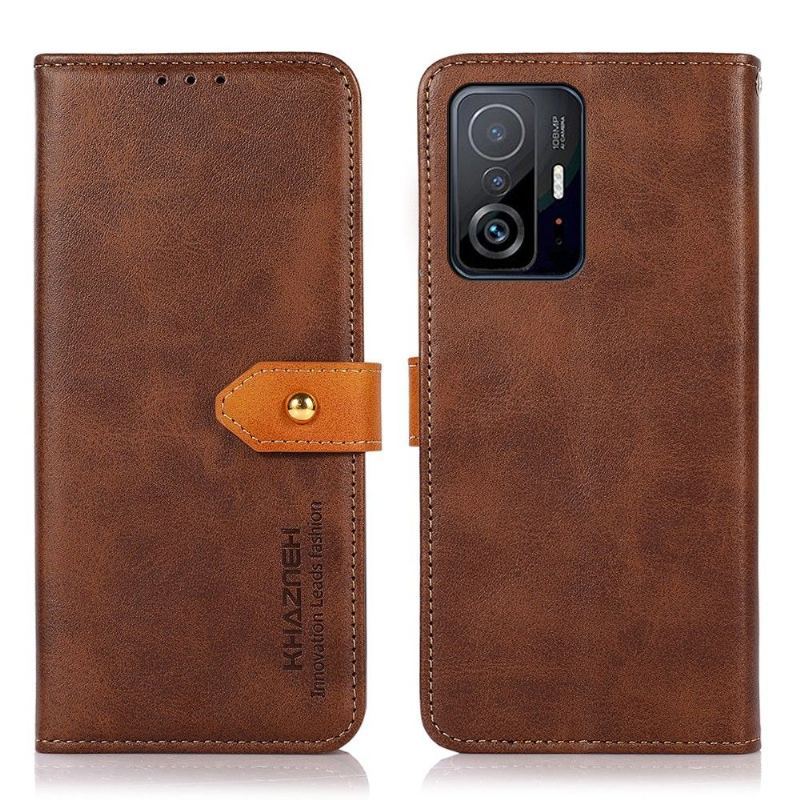 Etui Folio do Xiaomi 11T / 11T Pro Khazneh Bicolor Sztuczna Skóra