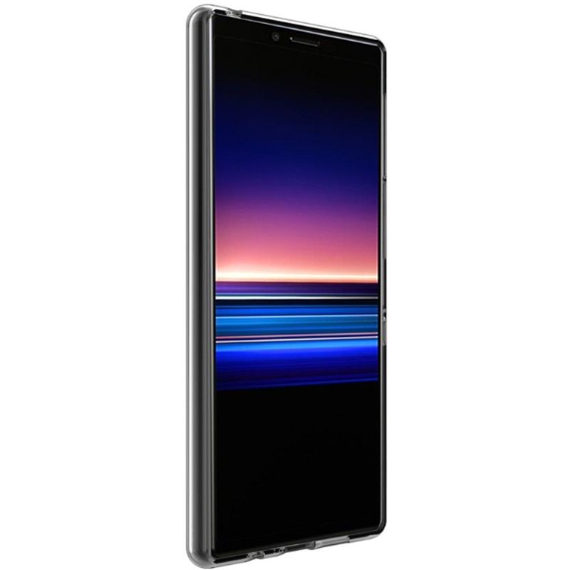 Etui do Sony Xperia 5 Biznes Przezroczysty Silikon