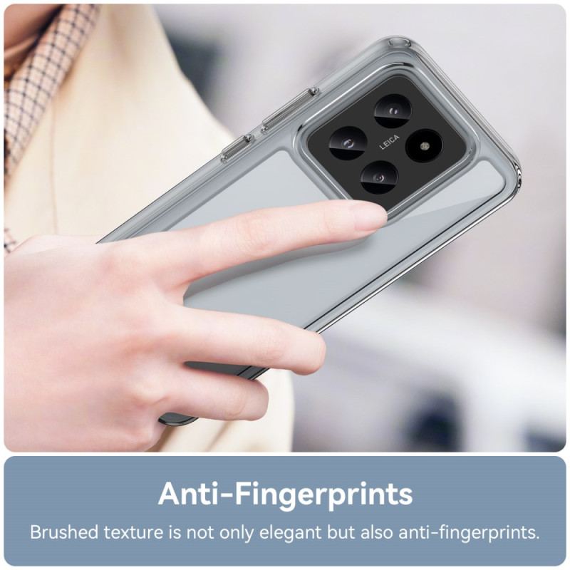 Etui Xiaomi 14 Przezroczyste Galwanizowane Guziki