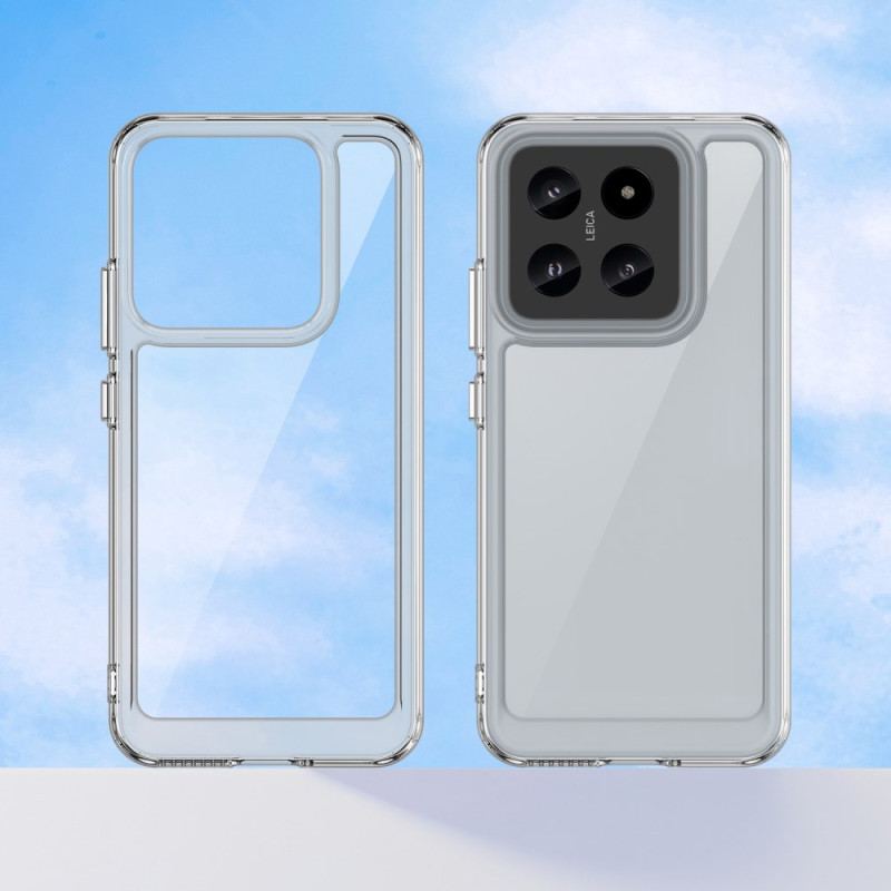 Etui Xiaomi 14 Przezroczyste Galwanizowane Guziki