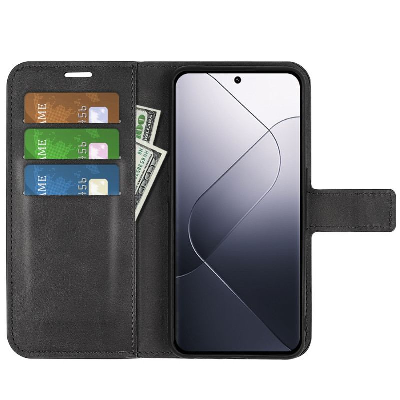 Skórzany Futerał Xiaomi 14 Etui Na Telefon Tekstura Łydki