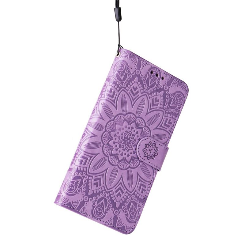 Etui Folio Xiaomi Redmi Note 13 Pro 5g Słonecznik Z Paskiem