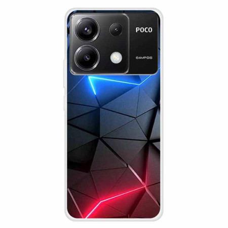 Etui Xiaomi Redmi Note 13 Pro 5g CZerwony I Niebieski Wzór Etui Ochronne