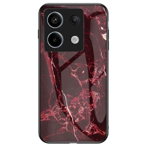 Futerały Xiaomi Redmi Note 13 Pro 5g Etui Na Telefon Szkło Hartowane Z CZerwonego Marmuru