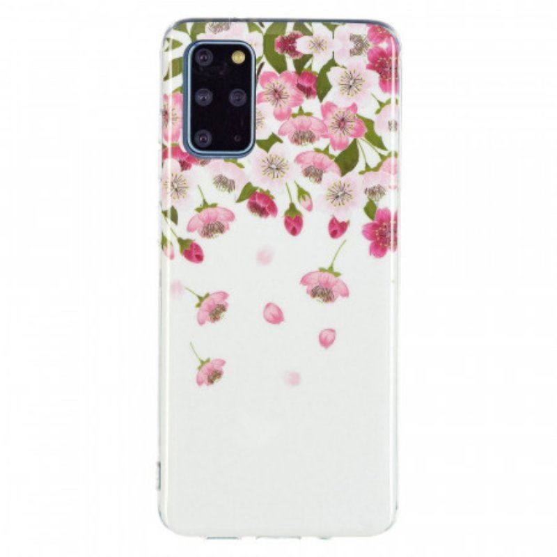 Etui do Samsung Galaxy S20 Plus / S20 Plus 5G Fluorescencyjne Kwiaty