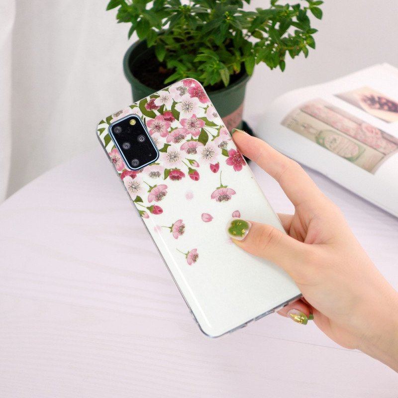 Etui do Samsung Galaxy S20 Plus / S20 Plus 5G Fluorescencyjne Kwiaty