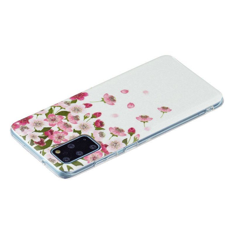 Etui do Samsung Galaxy S20 Plus / S20 Plus 5G Fluorescencyjne Kwiaty