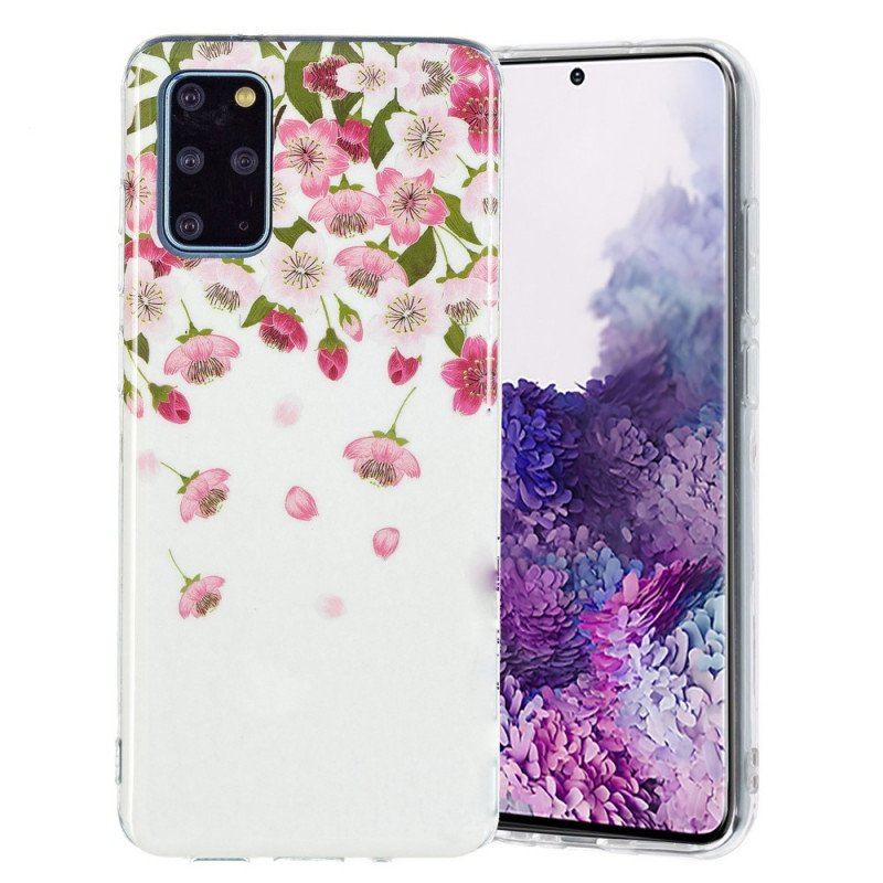 Etui do Samsung Galaxy S20 Plus / S20 Plus 5G Fluorescencyjne Kwiaty