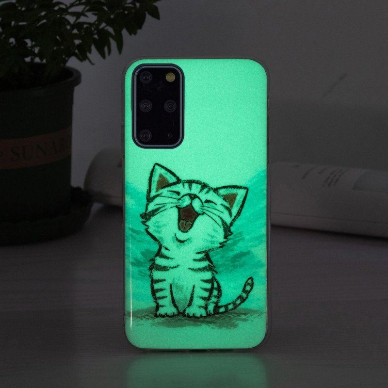 Etui do Samsung Galaxy S20 Plus / S20 Plus 5G Fluorescencyjny Kot