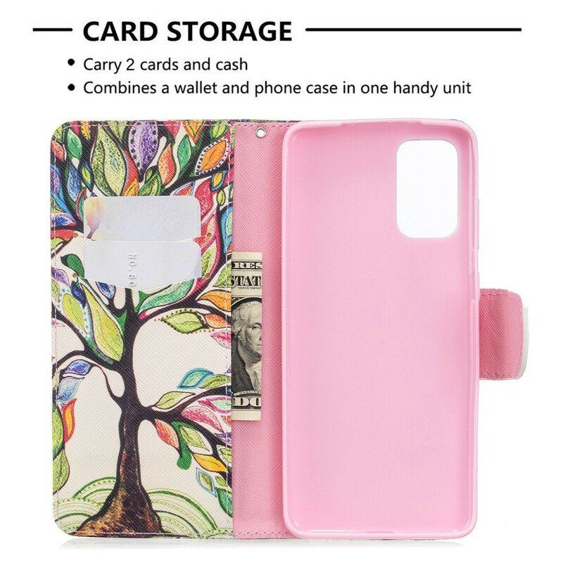 Etui Folio do Samsung Galaxy S20 Plus / S20 Plus 5G Kolorowe Drzewo