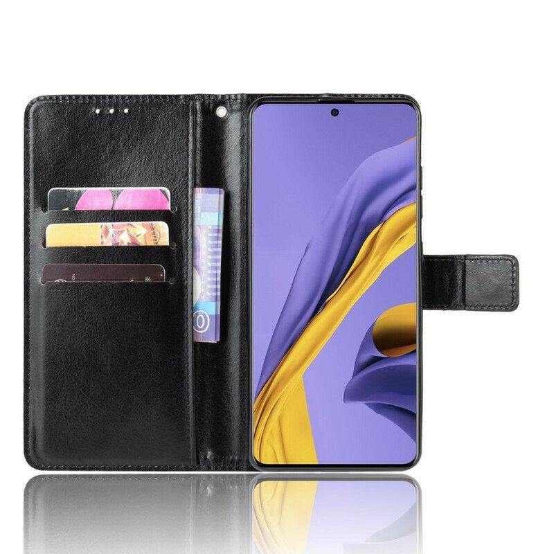Skórzany Futerał do Samsung Galaxy S20 Plus / S20 Plus 5G Błyszcząca Sztuczna Skóra