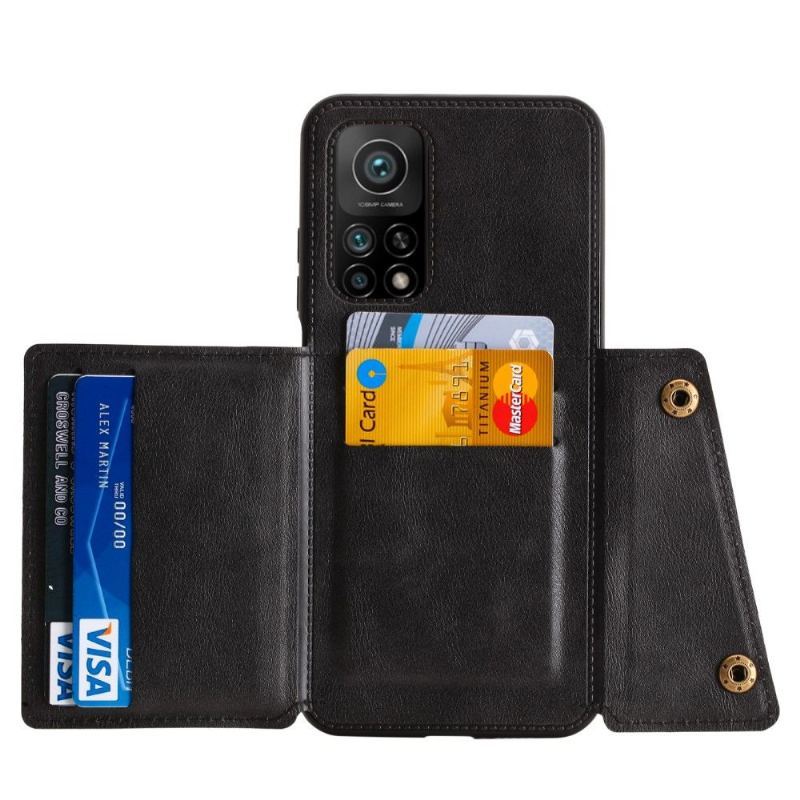 Futerały do Xiaomi Mi 10T / 10T Pro Obrzeża Faux Leather Multi Storage Na Karty