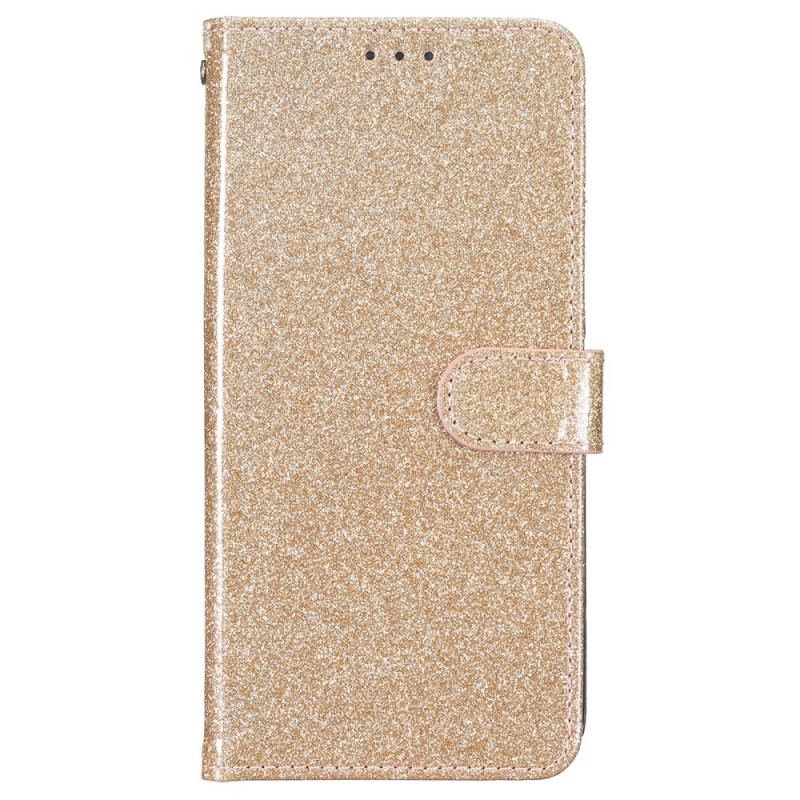 Etui Folio Do iPhone 16 Plus Cekiny Z Paskami