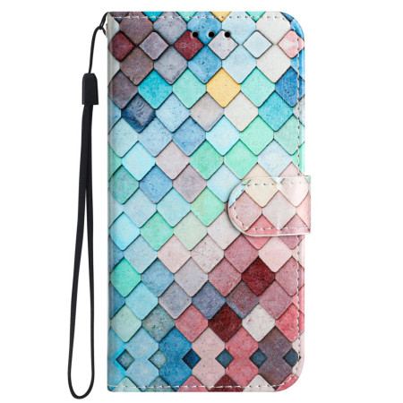 Etui Folio Do iPhone 16 Plus Kratki Paskowe
