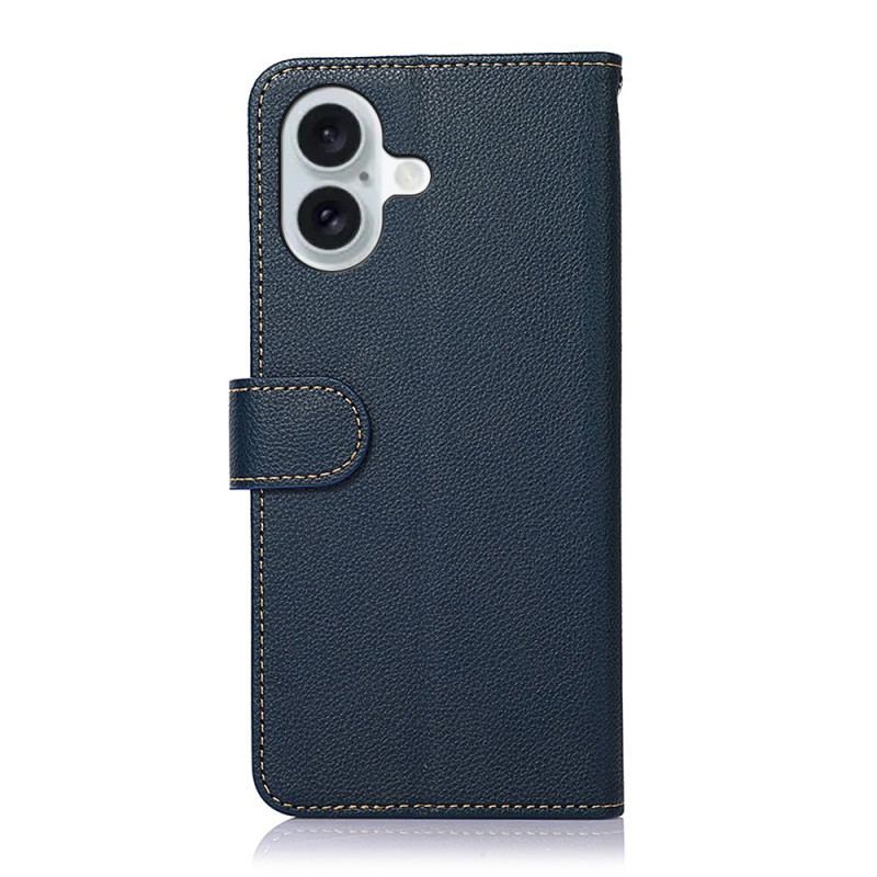 Etui Folio iPhone 16 Plus Dwukolorowe Blokowanie Rfid Khazneh Etui Ochronne