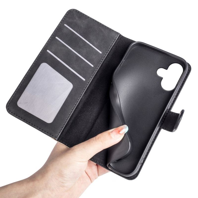 Etui Folio iPhone 16 Plus Dwukolorowy Projekt