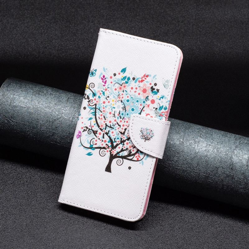 Etui Folio iPhone 16 Plus Kwitnące Drzewo Etui Ochronne