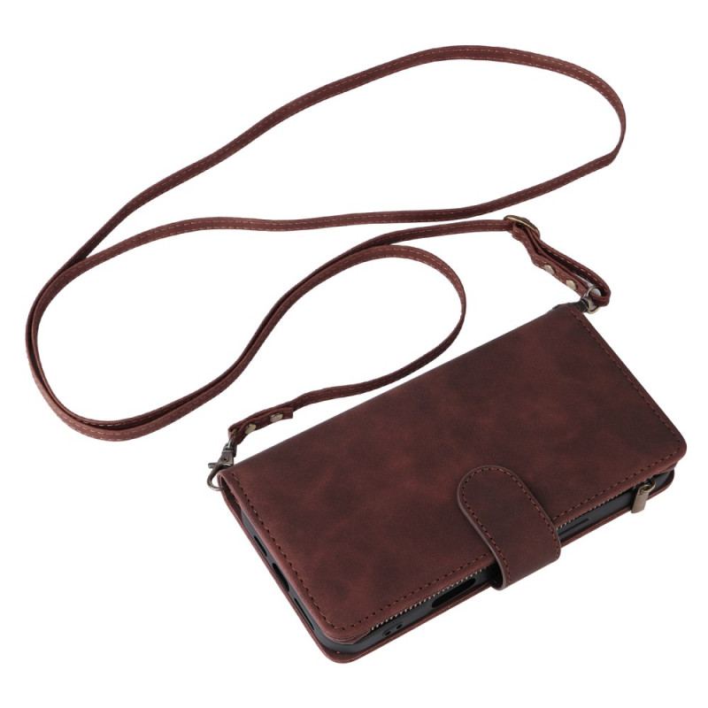 Etui Folio iPhone 16 Plus Z Portfelem Zapinanym Na Zamek Etui Ochronne