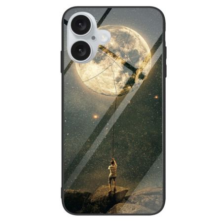 Etui iPhone 16 Plus Szkło Hartowane Księżycowe Etui Ochronne
