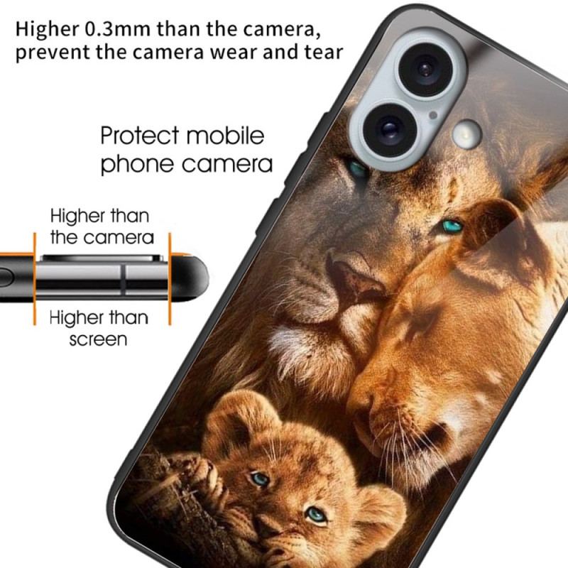Futerały iPhone 16 Plus Etui Na Telefon Szkło Hartowane Lions