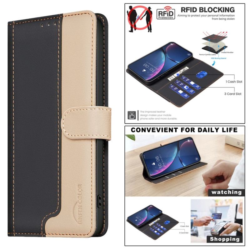 Obudowa iPhone 16 Plus Etui Na Telefon Bicolor Technologia Blokowania Rfid Binfen Color