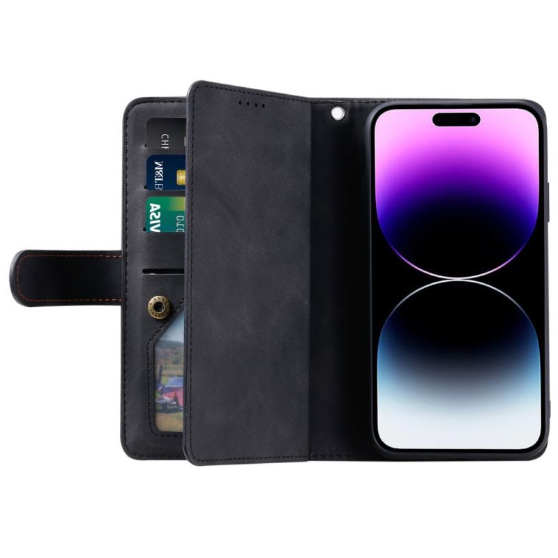 Obudowa iPhone 16 Plus Etui Na Telefon Etui Na Karty Ze Smyczą A9
